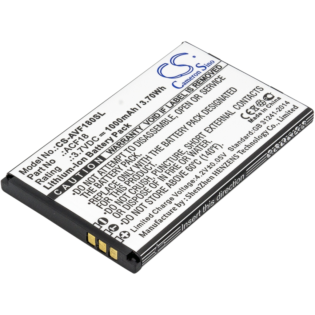 Batteria del telefono cellulare Archos CS-AVF180SL