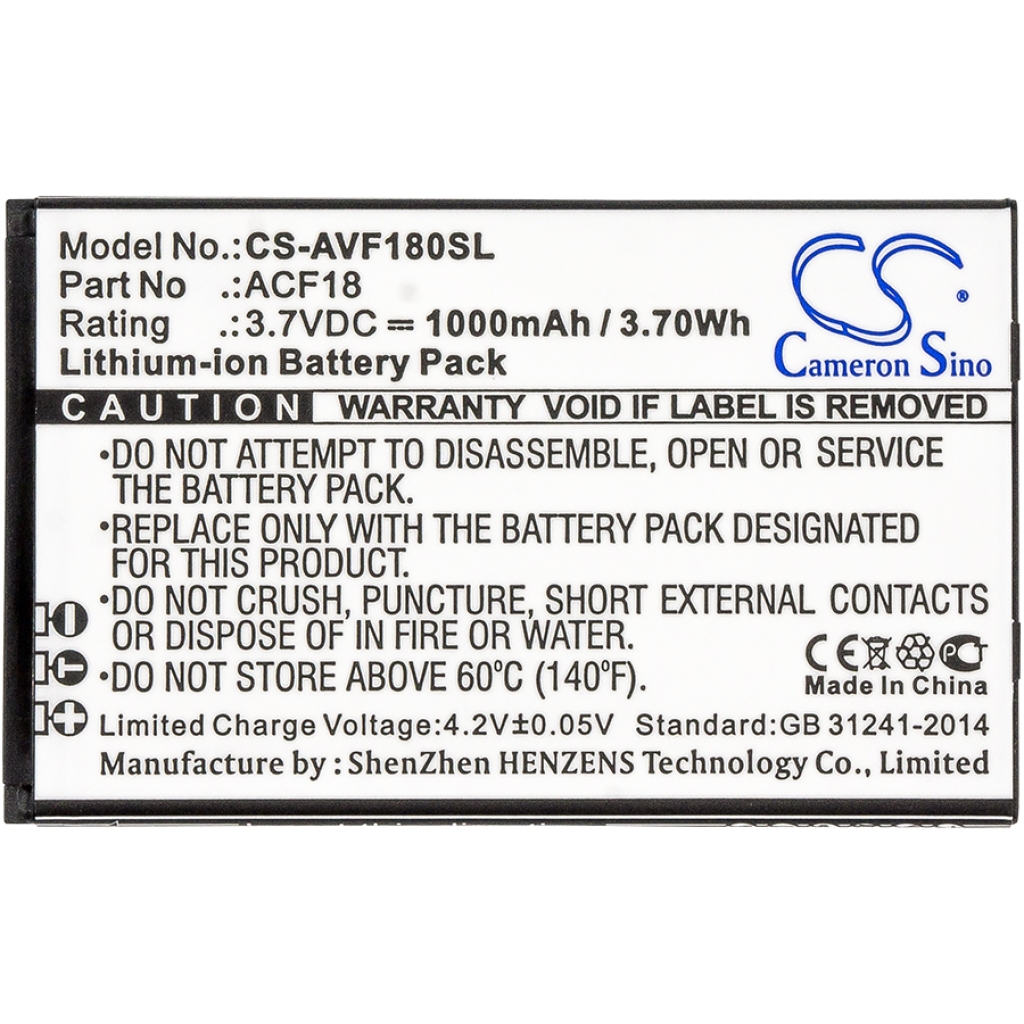 Batterie Sostituisce ACF18V2