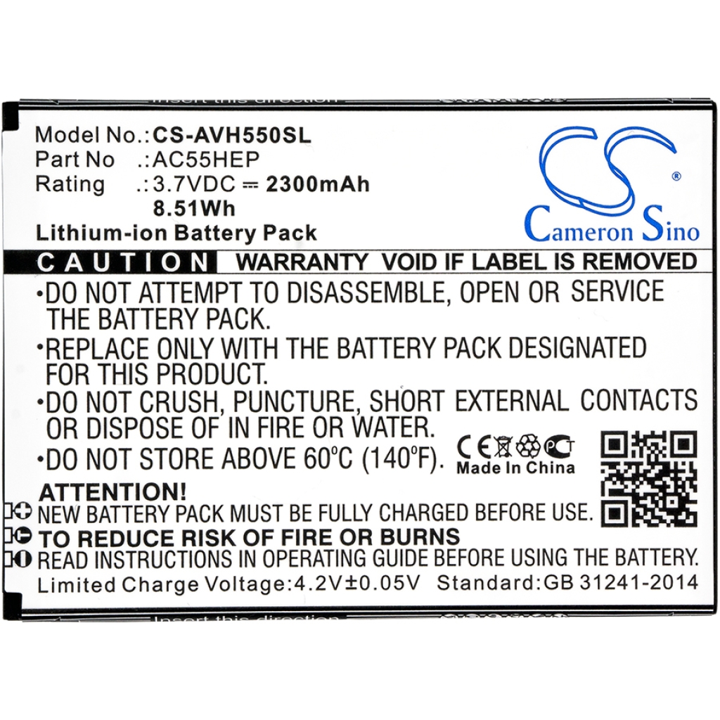 Batteria del telefono cellulare Archos CS-AVH550SL