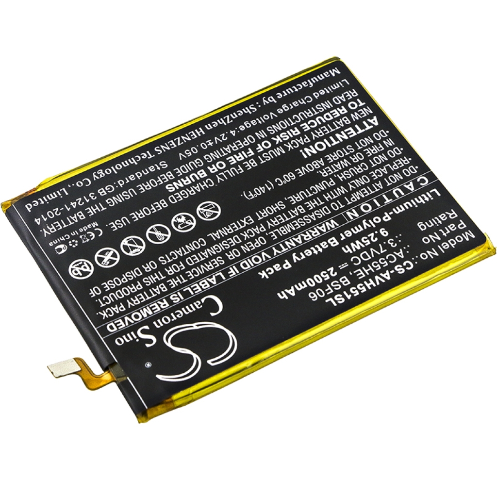 Sostituzione della batteria compatibile per Archos AC55HE,BSF06