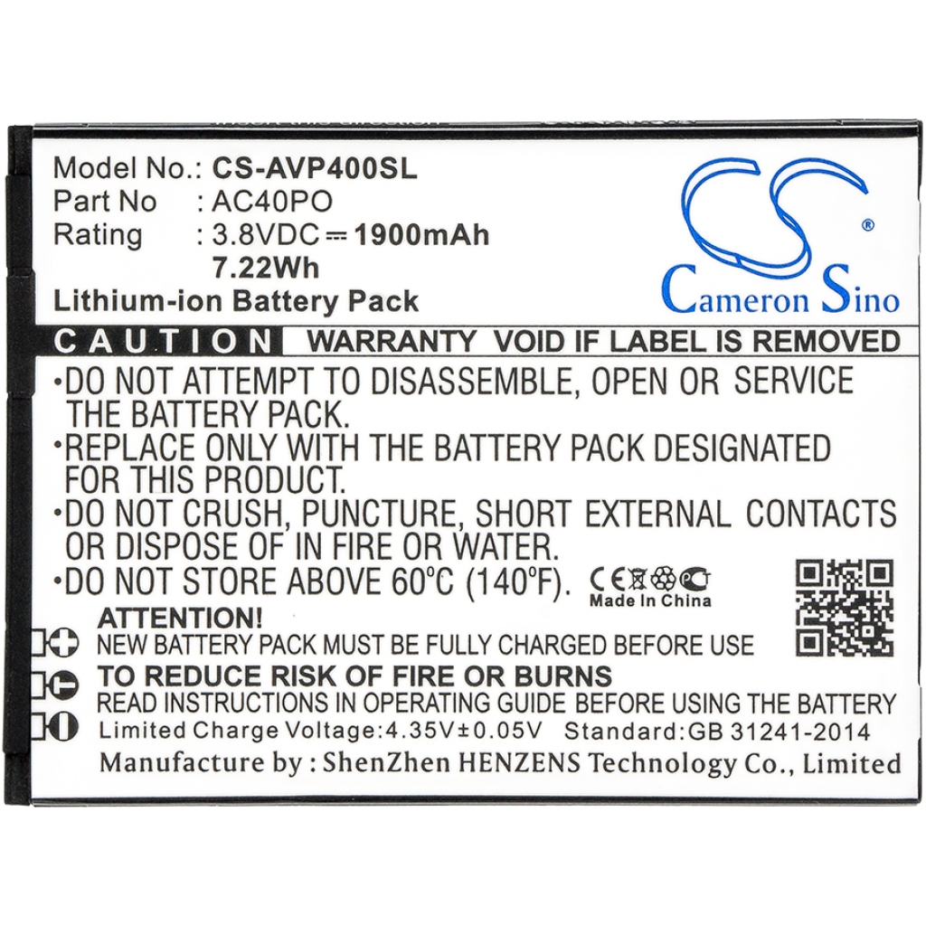 Sostituzione della batteria compatibile per Archos AC40PO,BS975