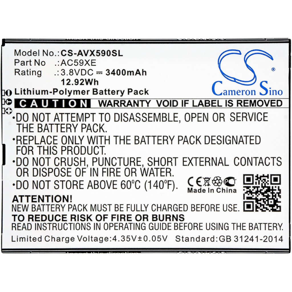 Batterie Sostituisce AC59XE