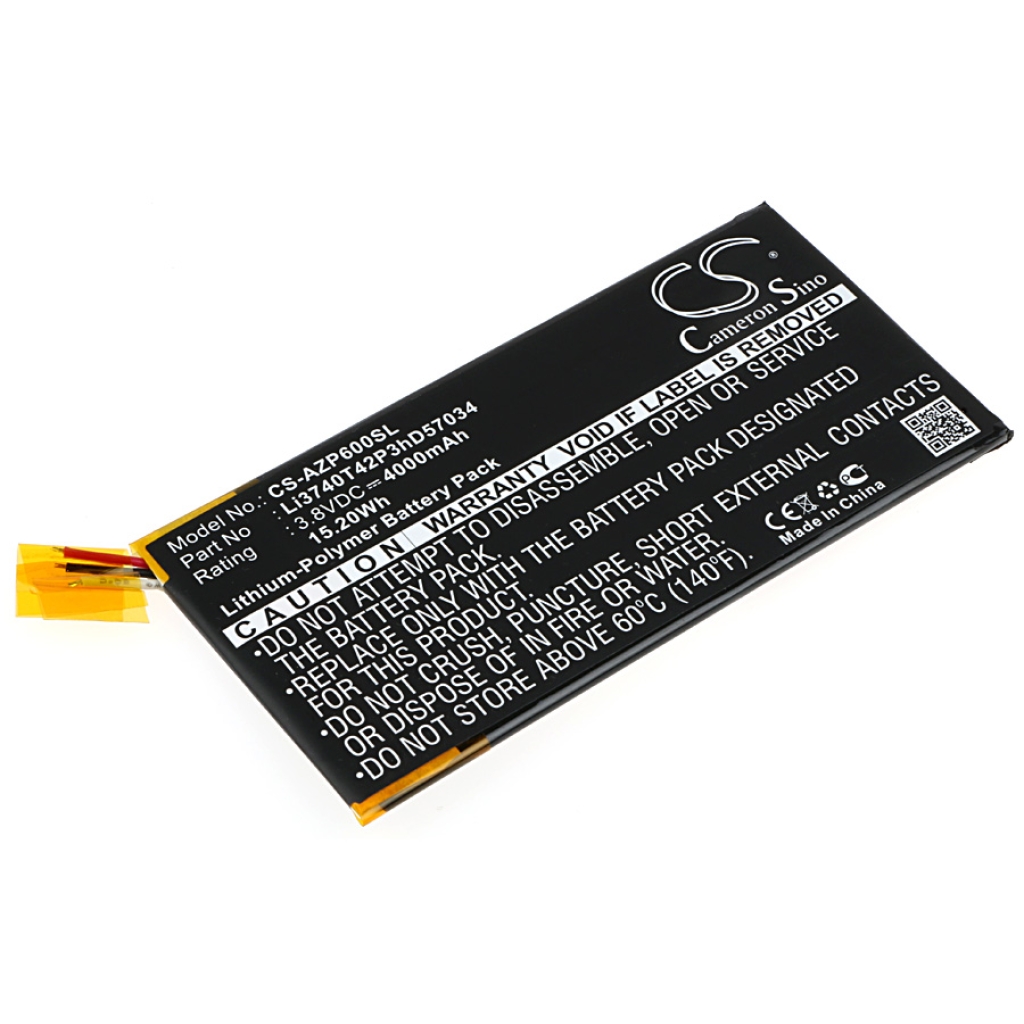 Sostituzione della batteria compatibile per Amazing LI3740T42P3HD57034