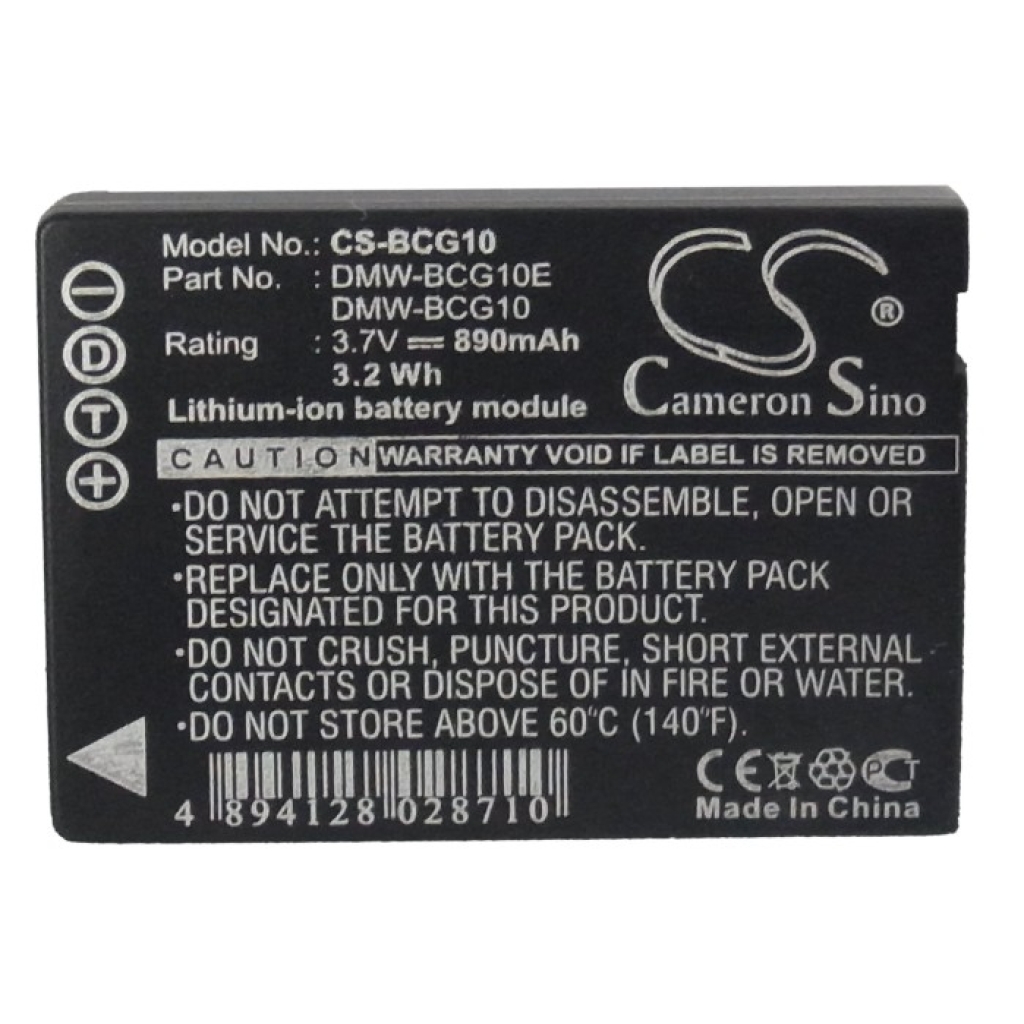 Batterie Sostituisce DMW-BCG10GK