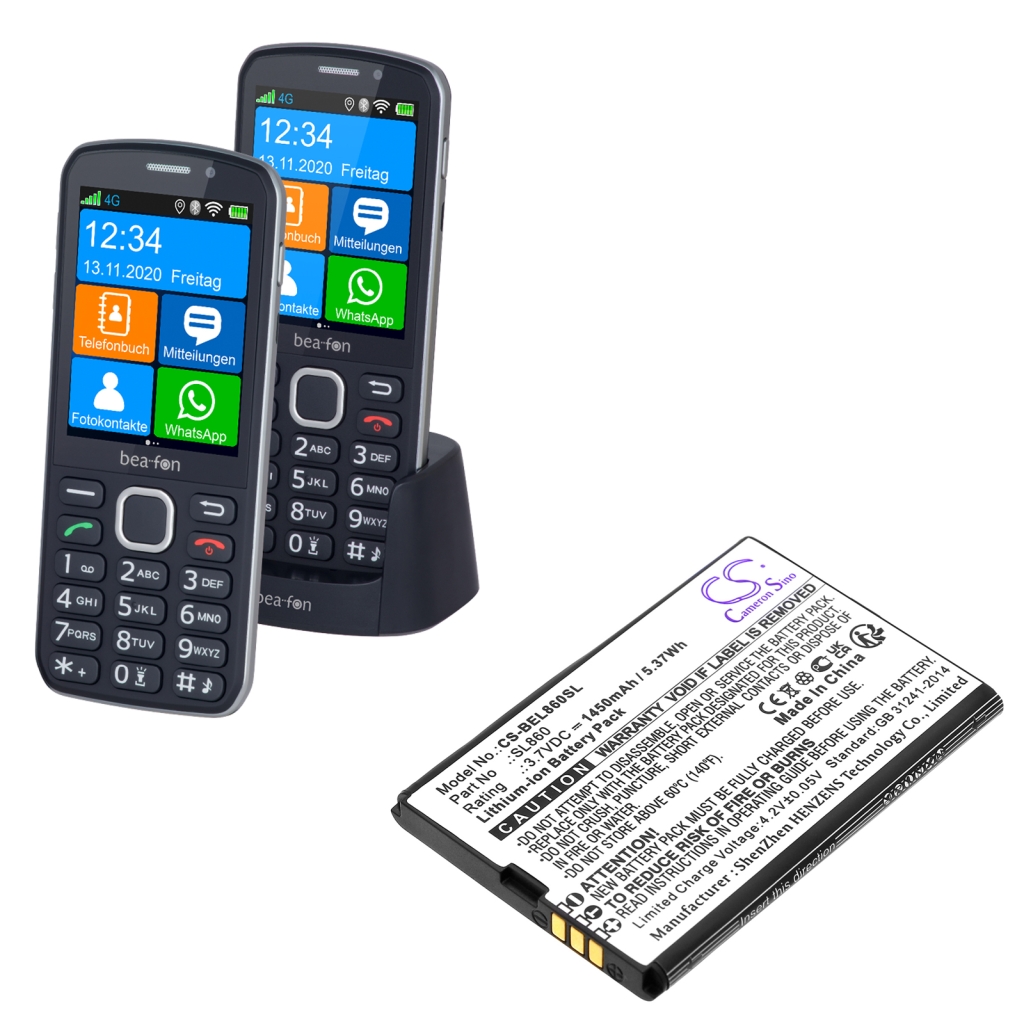 Batteria del telefono cellulare Bea-fon SL860 Touch (CS-BEL860SL)