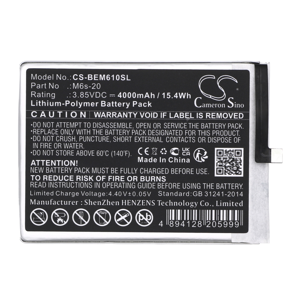 Batteria del telefono cellulare Bea-fon M6s (CS-BEM610SL)