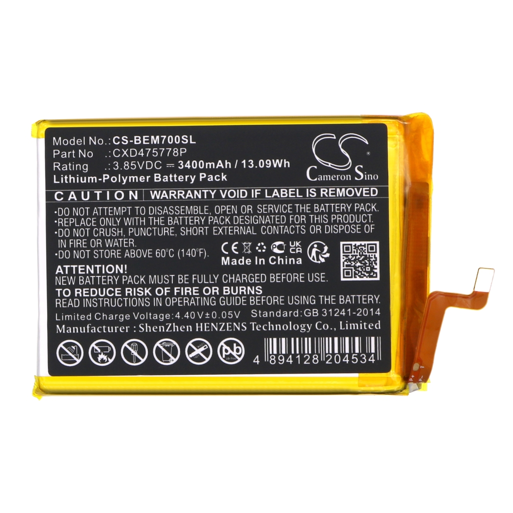 Batteria del telefono cellulare Bea-fon M7 Premium (CS-BEM700SL)