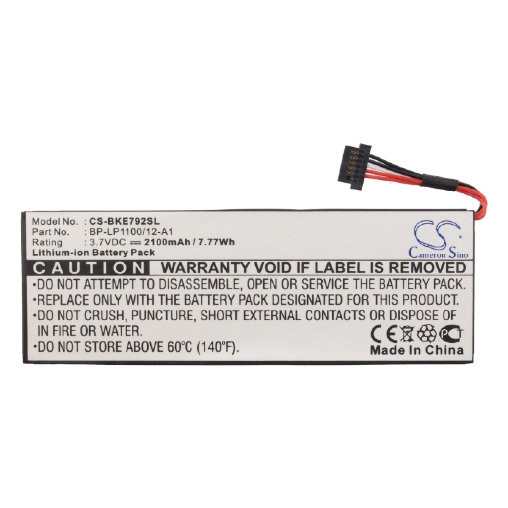 Batteries GPS, Navigator Battery CS-BKE792SL