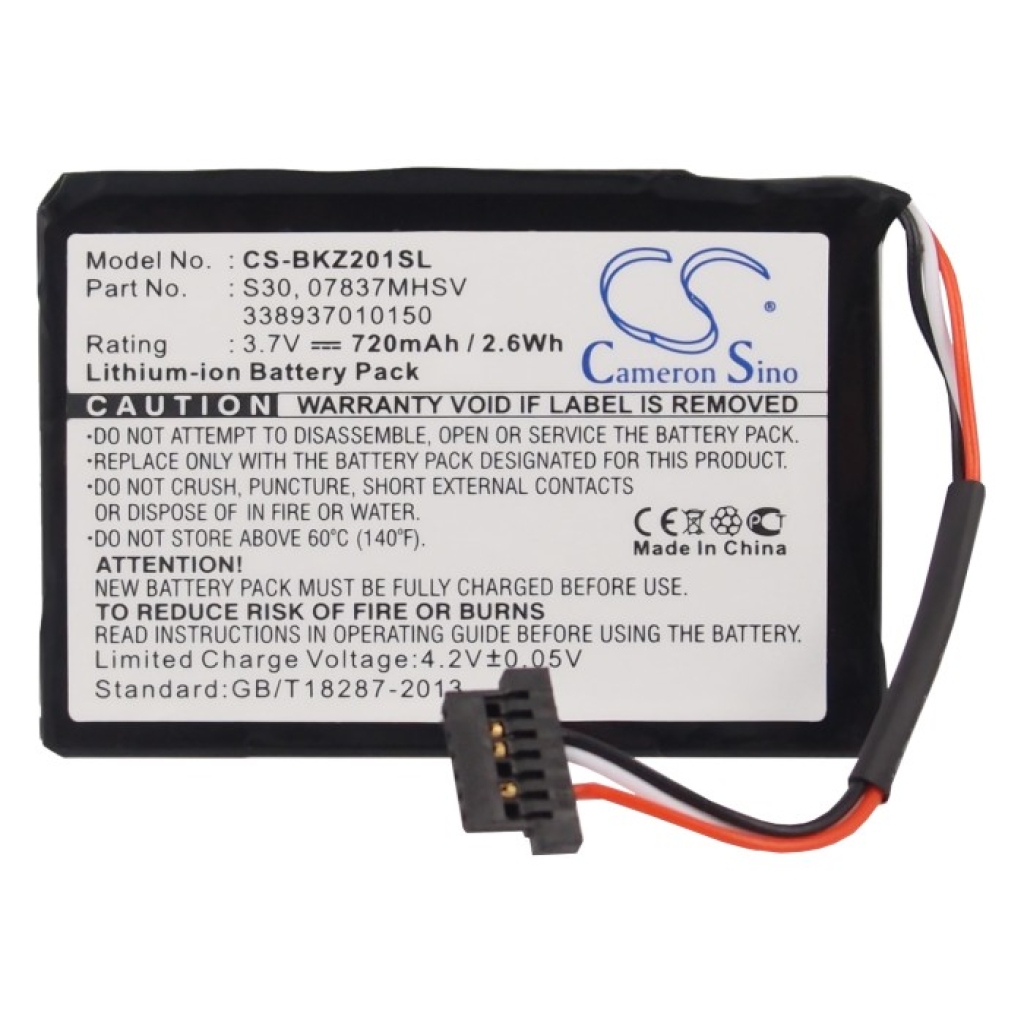 Batteries GPS, Navigator Battery CS-BKZ201SL