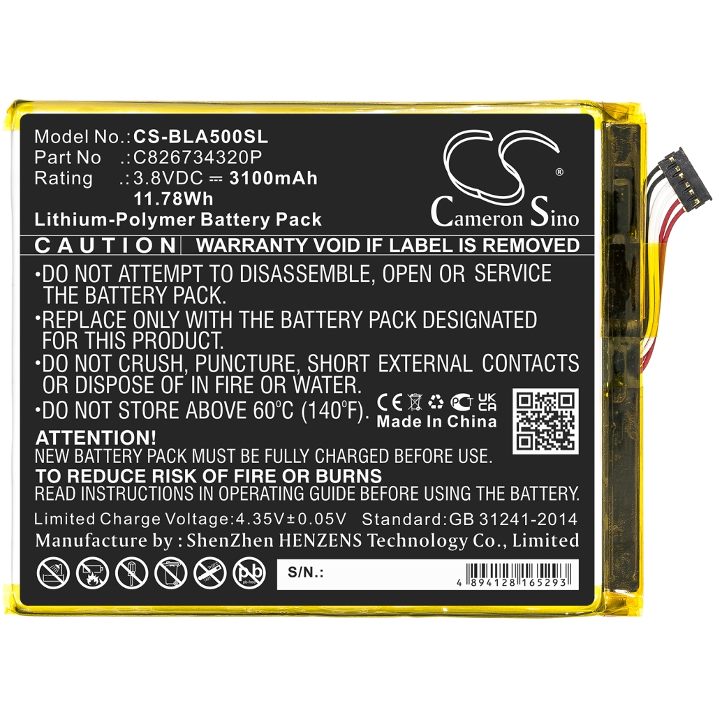 Batterie Sostituisce C826734320P