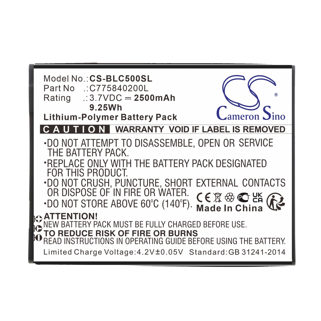 Battery Replaces C775840200L