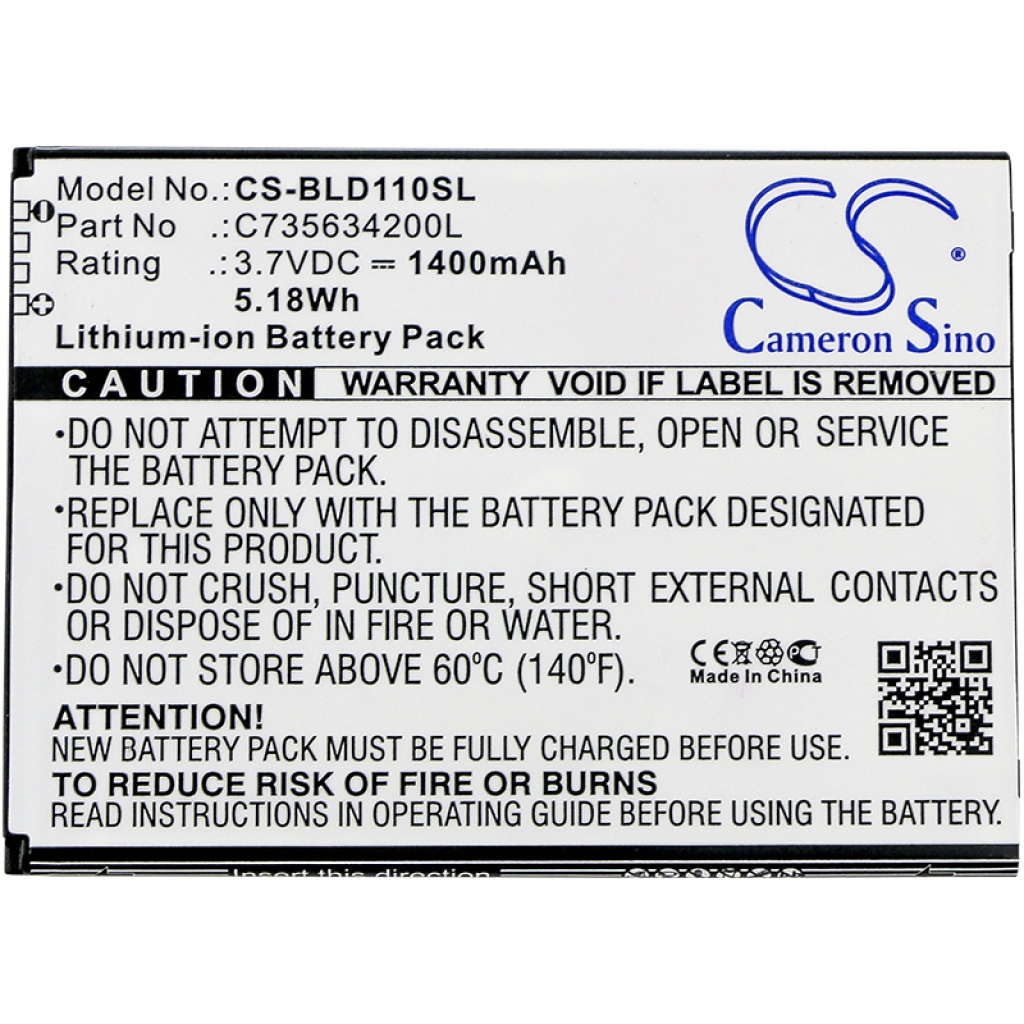 Batterie Sostituisce C735634200L