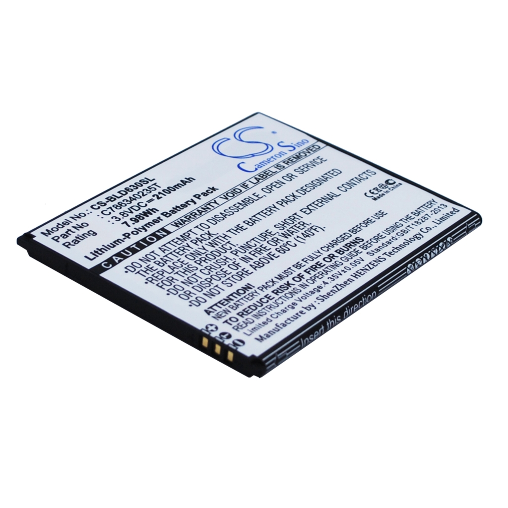 Batteria del telefono cellulare BLU Studio 5.5S (CS-BLD630SL)