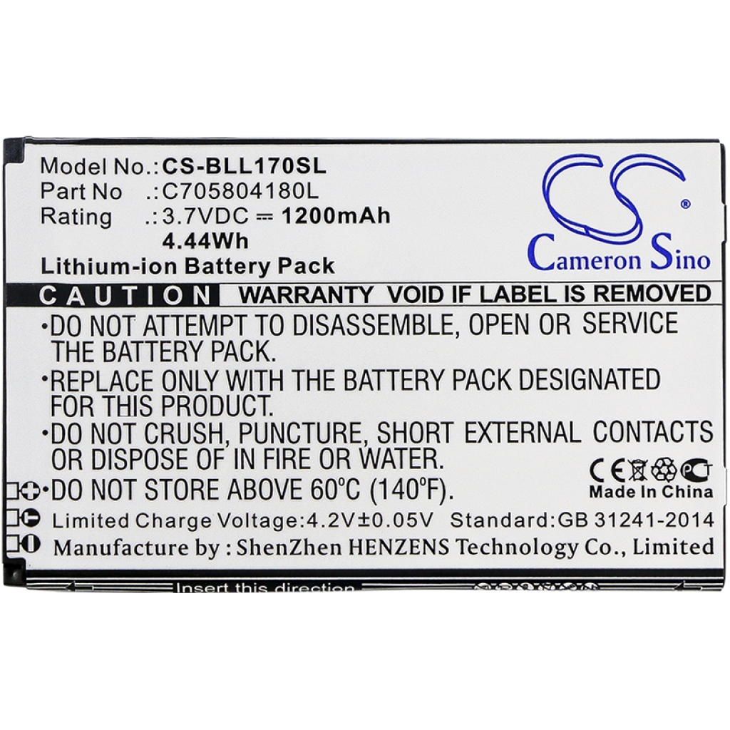 Battery Replaces C705804180L