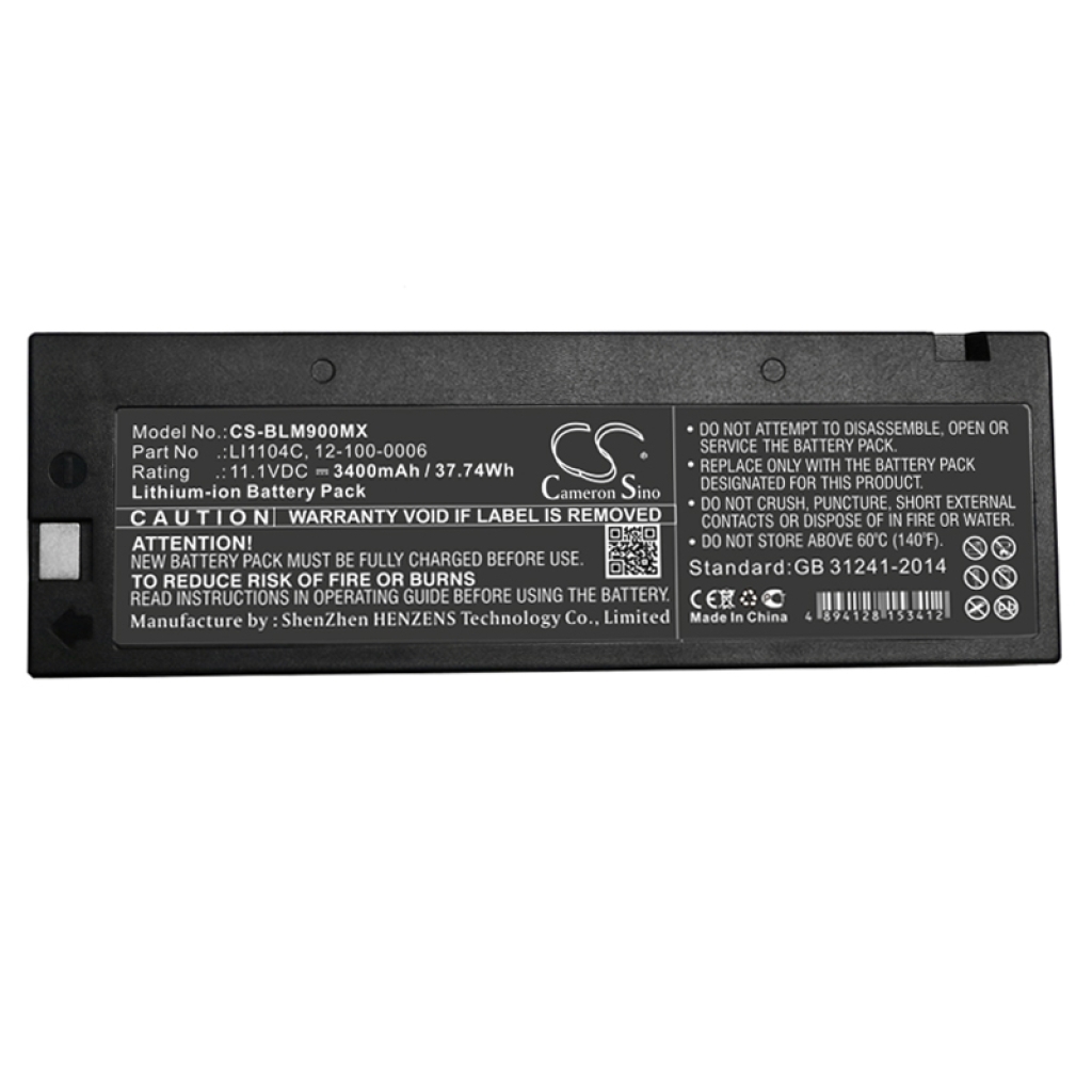 Battery Replaces 12-100-0006