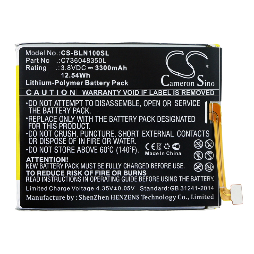 Batteria del telefono cellulare BLU BOLD N1 (CS-BLN100SL)