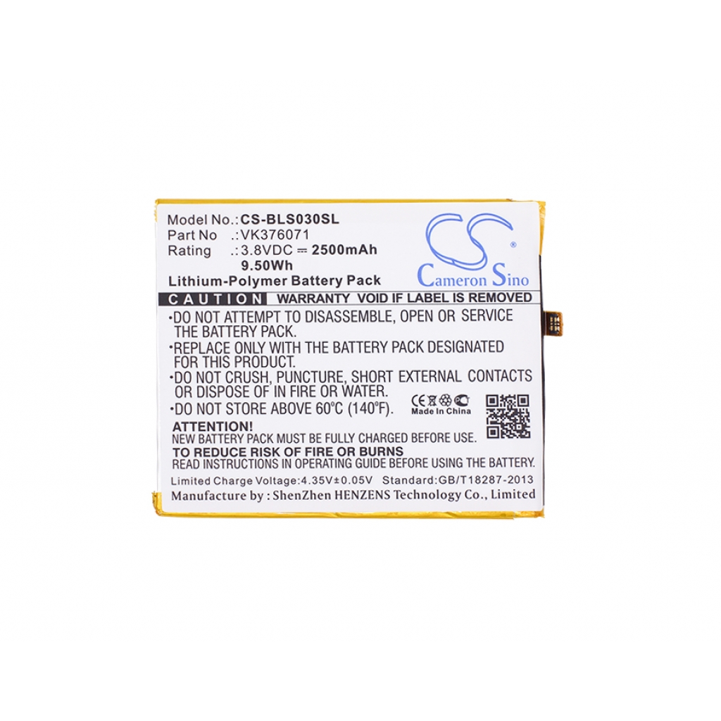 Batteria del telefono cellulare BLU S0030UU (CS-BLS030SL)