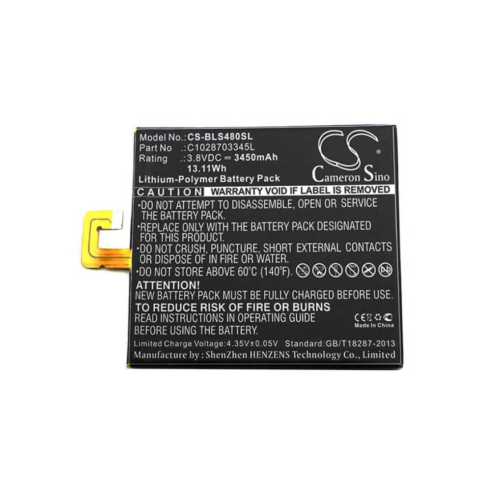 Batteria del telefono cellulare BLU Studio 7.0 II (CS-BLS480SL)