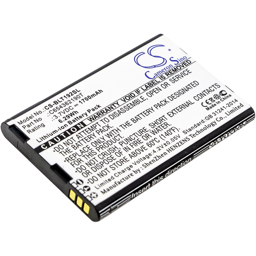 Battery Replaces C654362190T