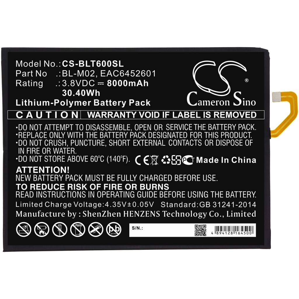 Batterie Sostituisce EAC6452601