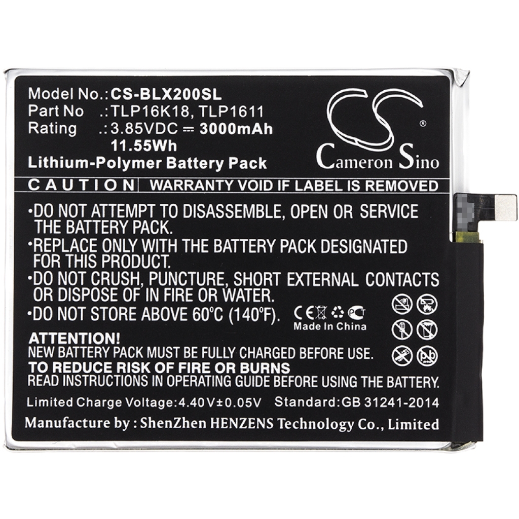 Batteria del telefono cellulare BLU L0090 (CS-BLX200SL)