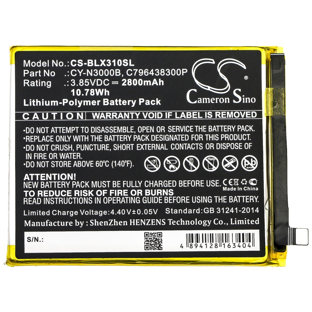 Batterie Sostituisce CY-N3000B