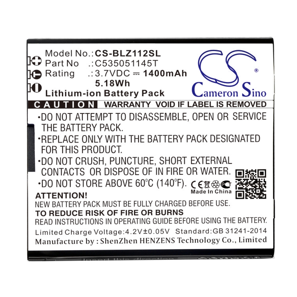 Batteria del telefono cellulare BLU YZ1120 (CS-BLZ112SL)