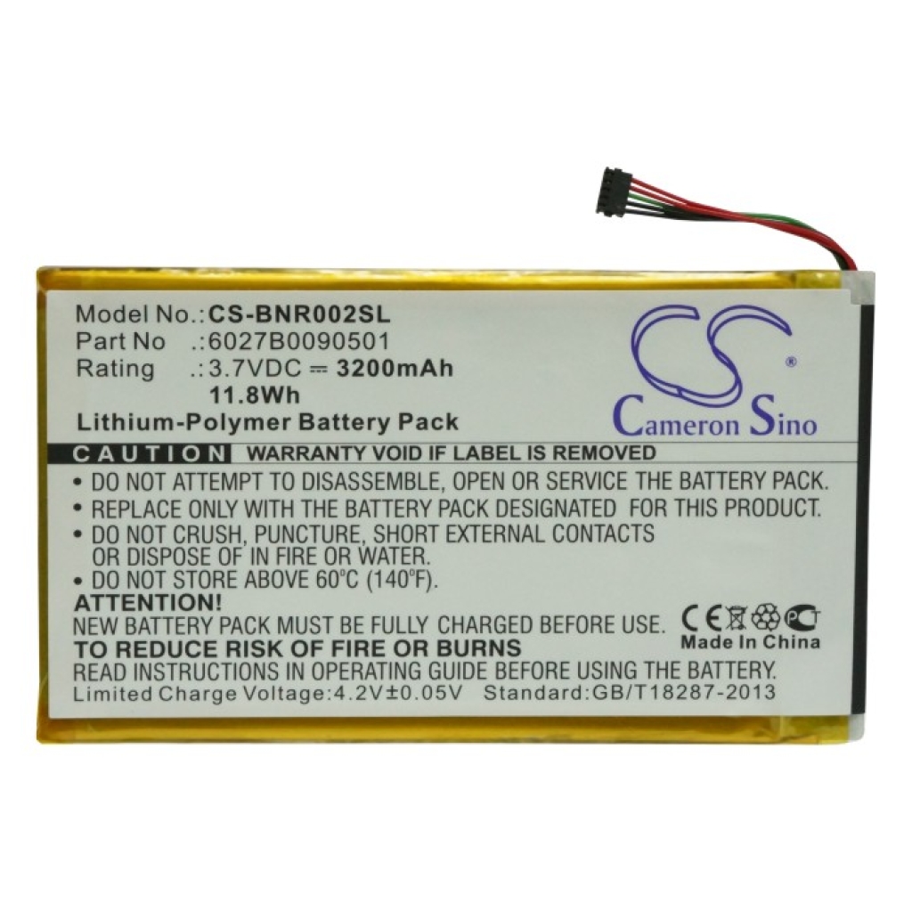 Ebook, eReader Battery Barnes & noble CS-BNR002SL