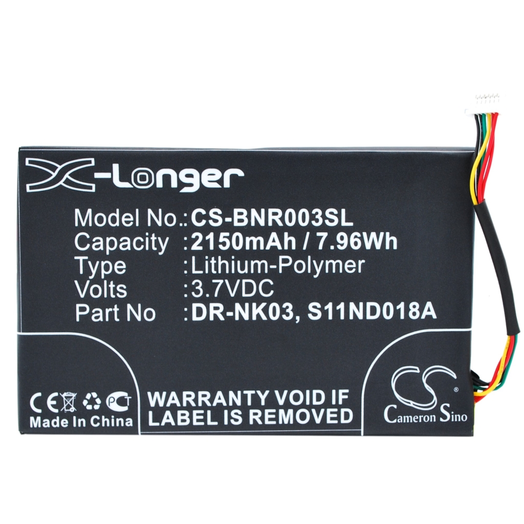 Batteries Ebook, eReader Battery CS-BNR003SL