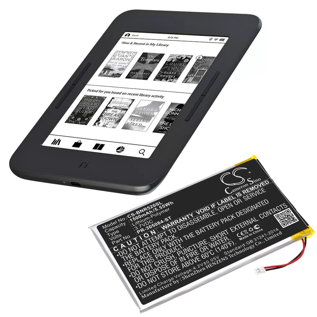 Batteries Ebook, eReader Battery CS-BNR520SL