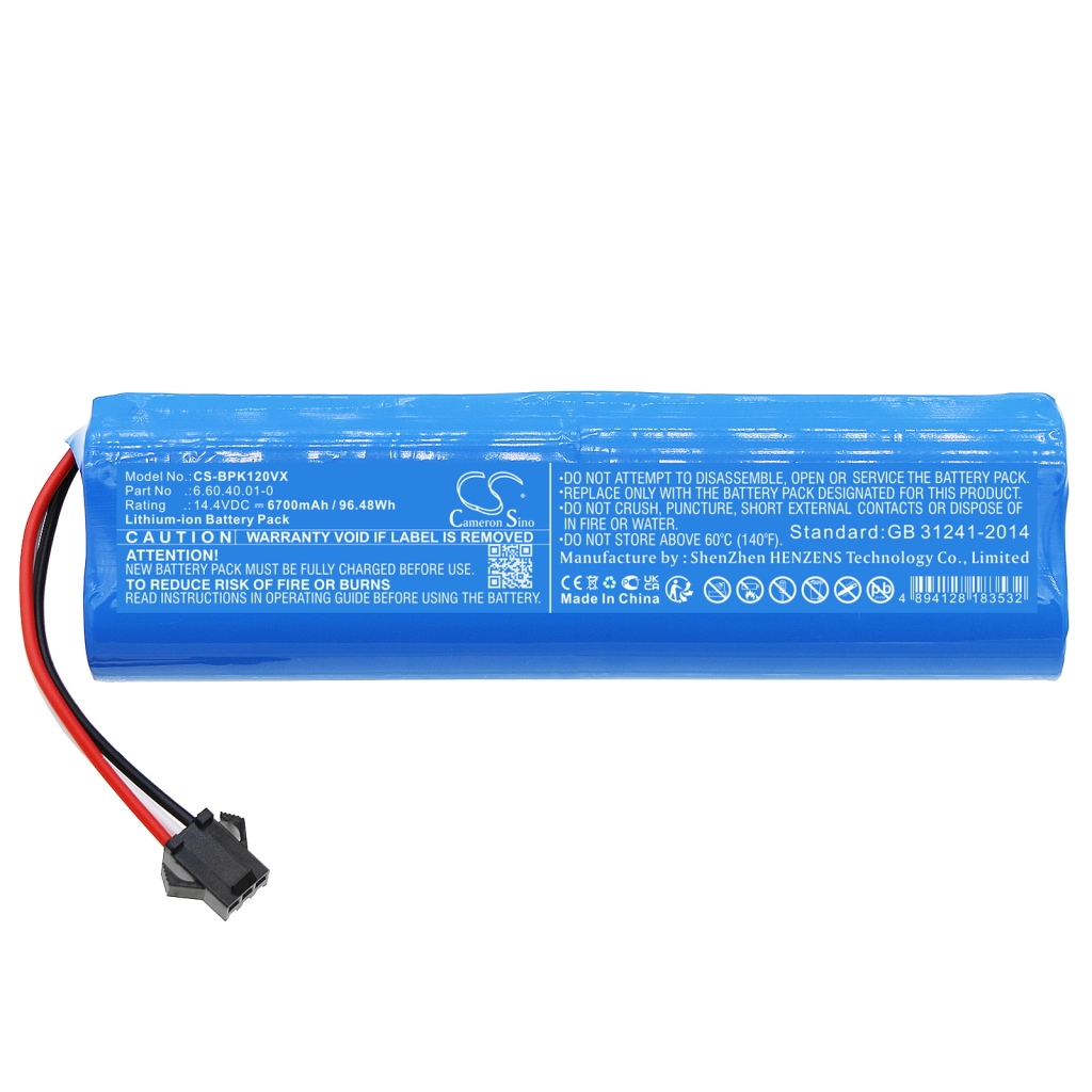 Batteria a vuoto Blaupunkt BPK-VCBB1XTEIC (CS-BPK120VX)