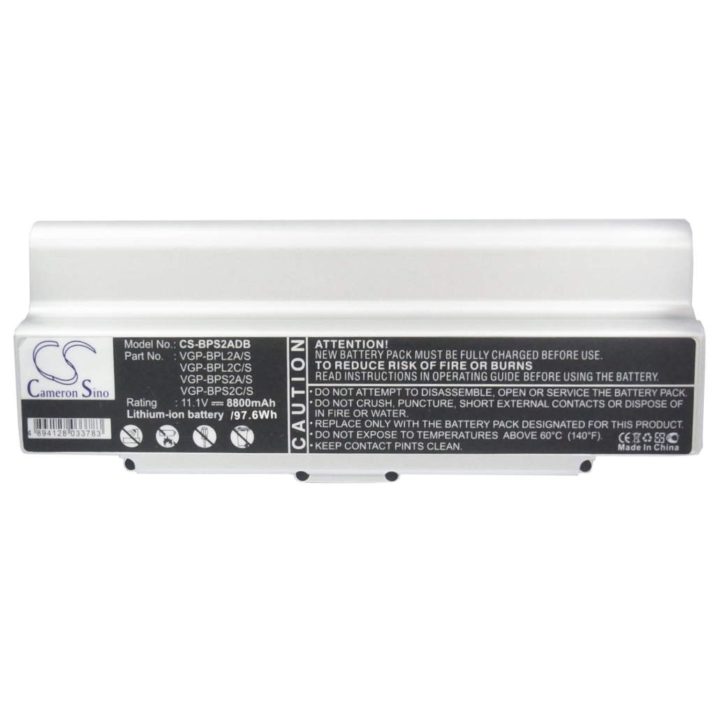 Notebook battery Sony VAIO VGN-C25G