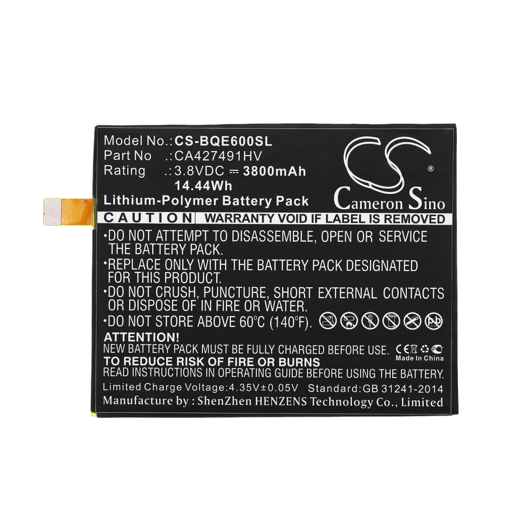 Batteria del telefono cellulare Bq CS-BQE600SL