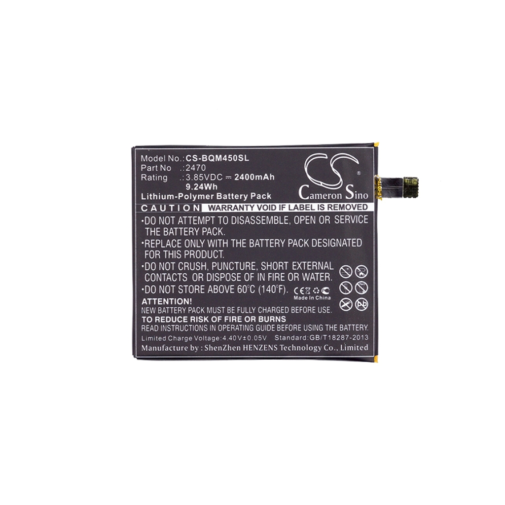 Batteria del telefono cellulare Bq Aquaris A4.5 (CS-BQM450SL)