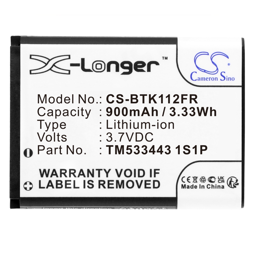 Batterie Sostituisce TM533443 1S1P