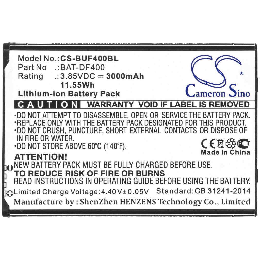 Batterie Sostituisce BAT-EF400