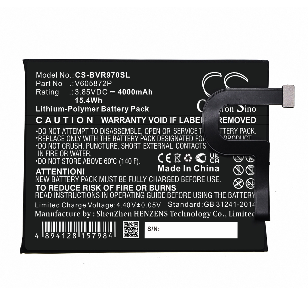 Batterie Sostituisce V605872P