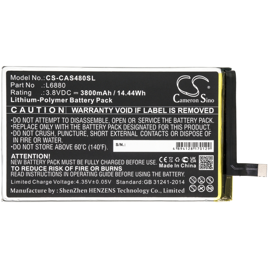 Batteria del telefono cellulare Sprint CS-CAS480SL