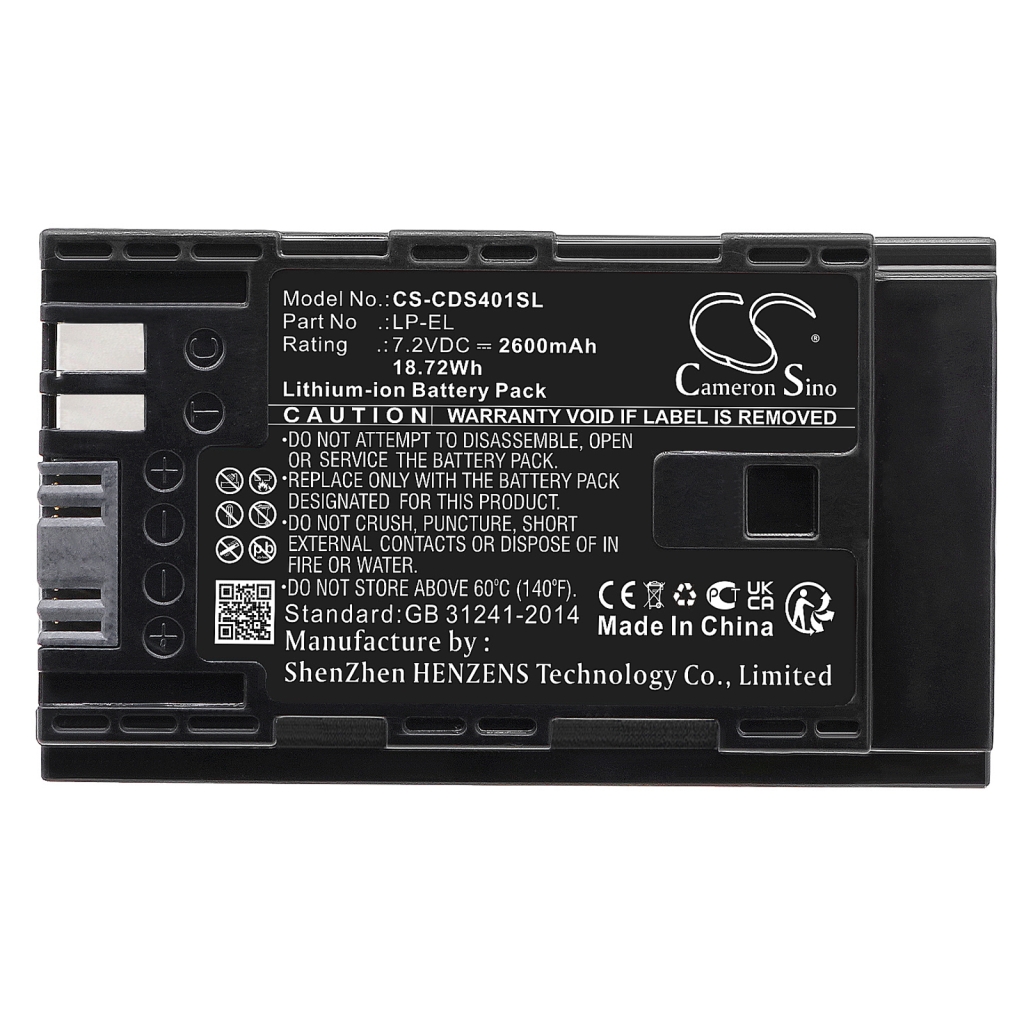 Batterie Sostituisce LP-EL