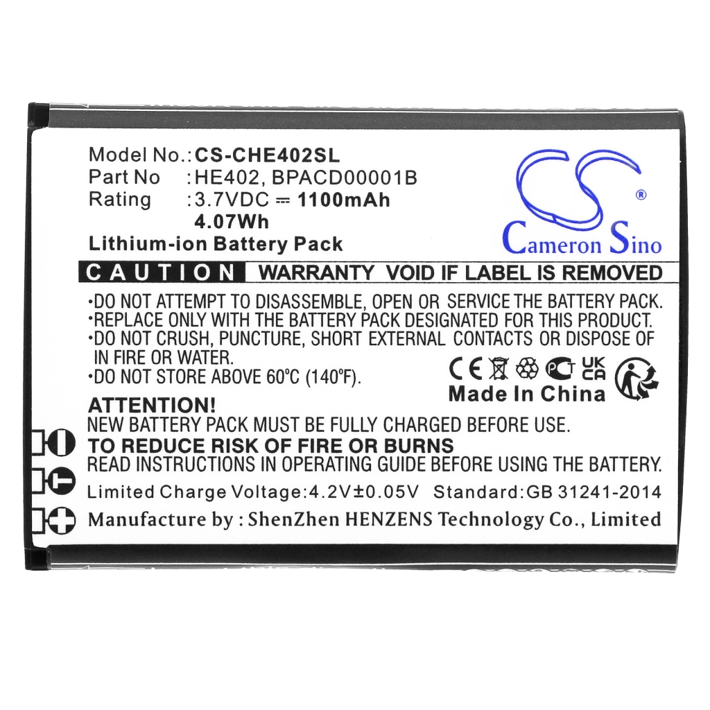 Batterie Sostituisce BPACD00001B