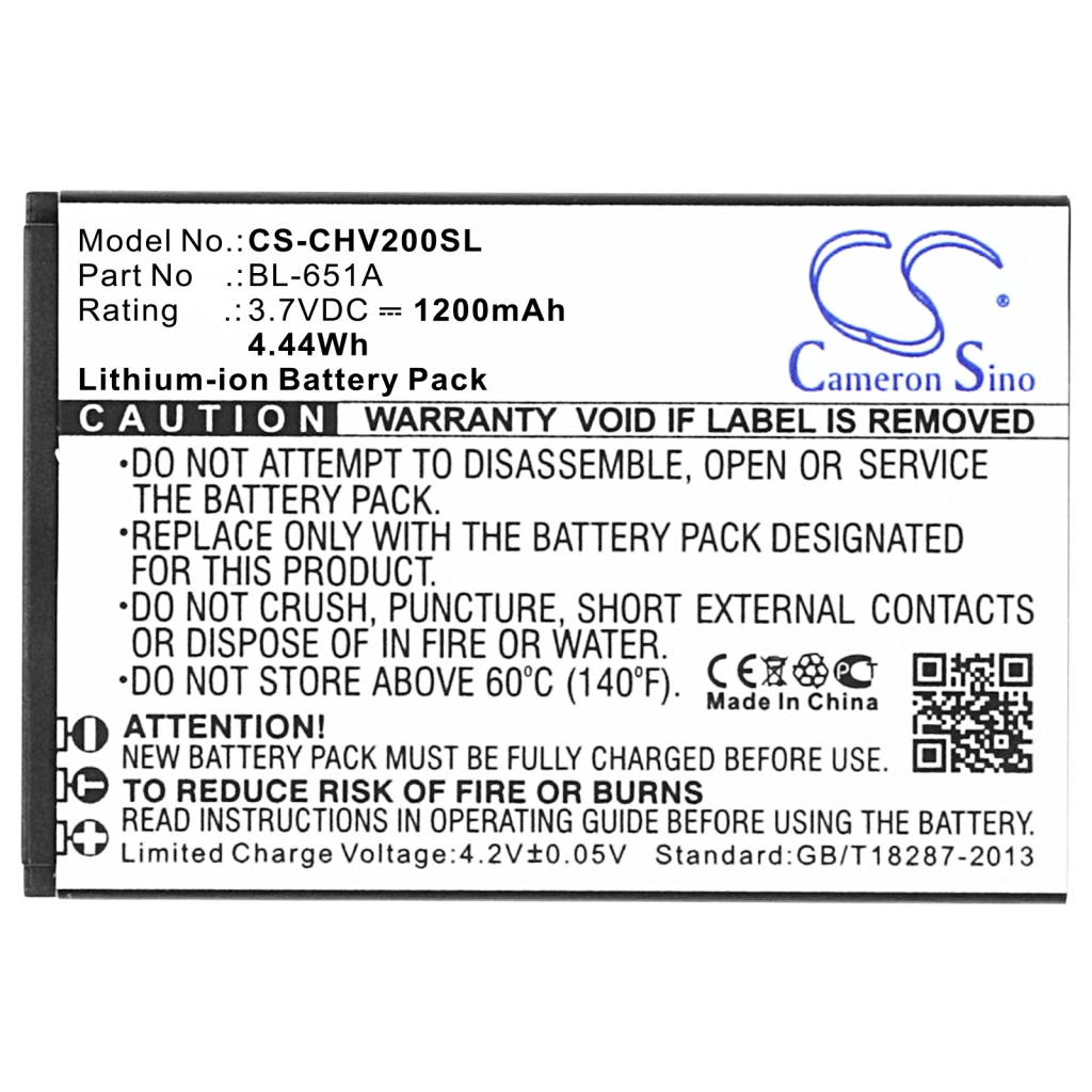 Sostituzione della batteria compatibile per Crosscall BL-651A