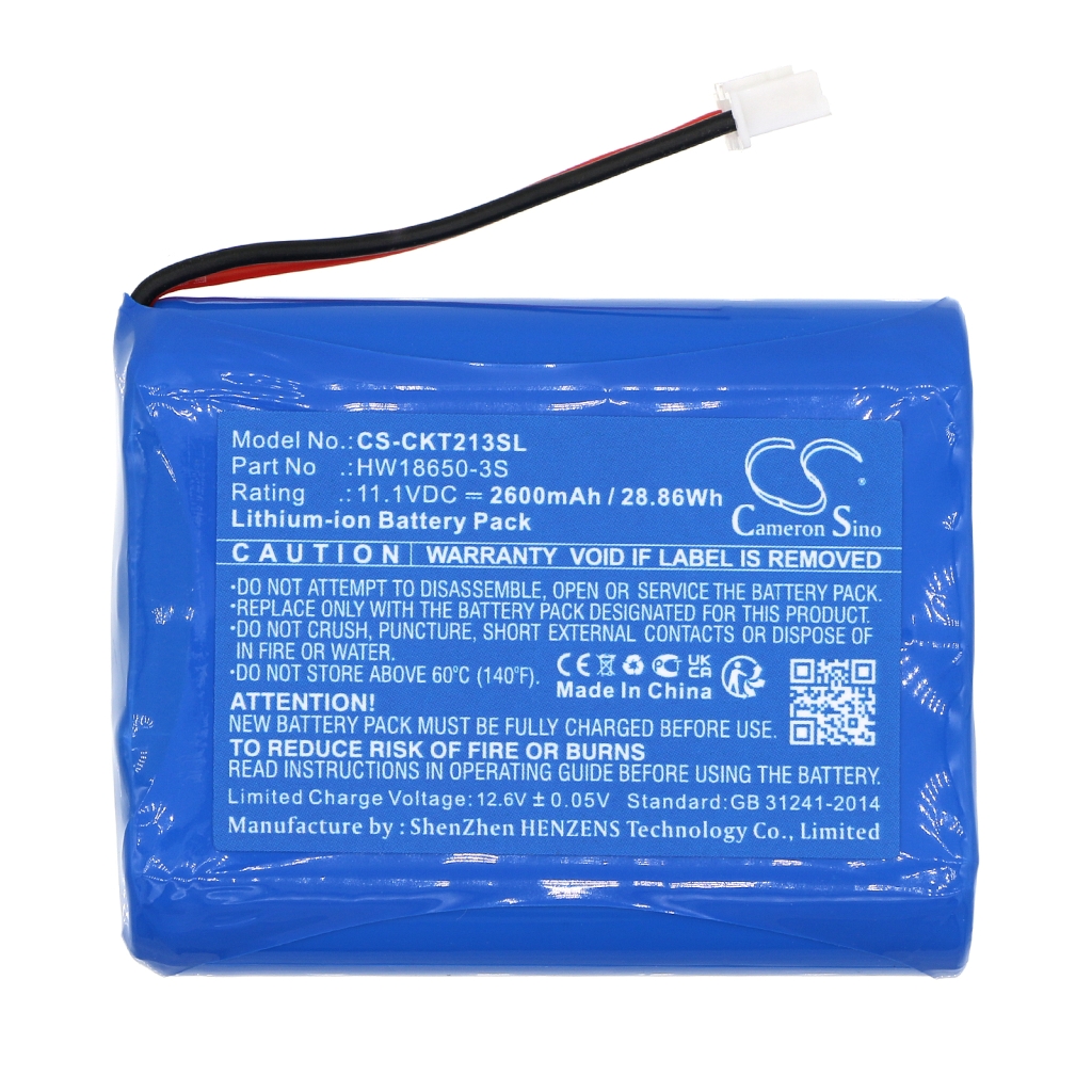 Sostituzione della batteria compatibile per Clarke-tech HW18650-3S