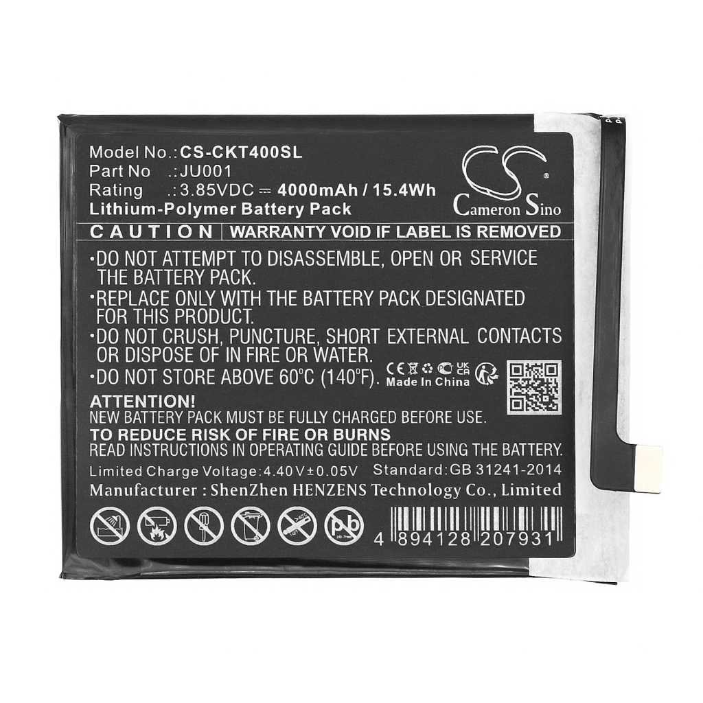 Batteria del telefono cellulare T-Mobile REVVL V 4G (CS-CKT400SL)