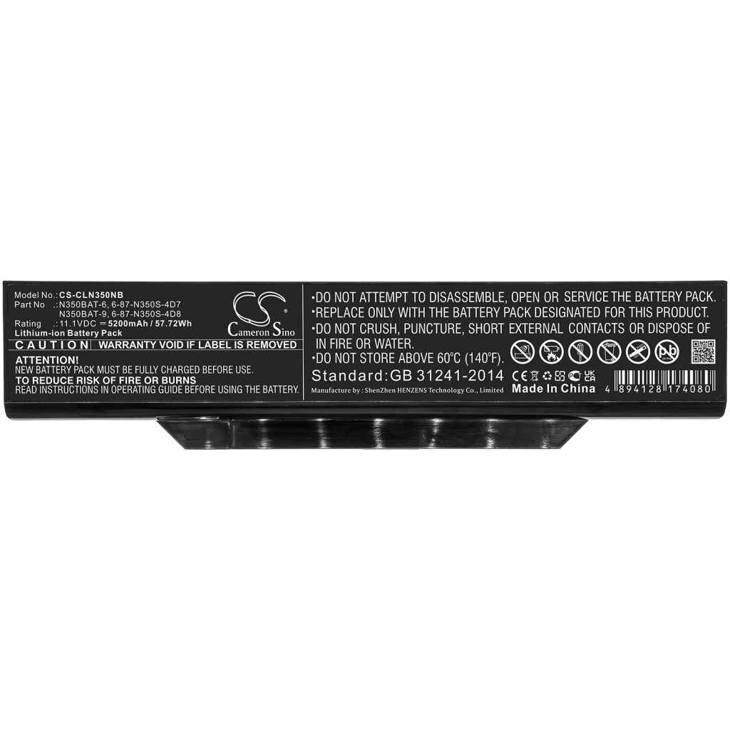 Batterie Sostituisce N350BAT-6