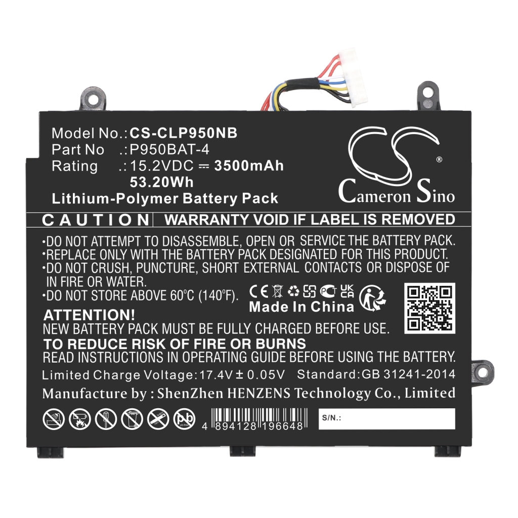 Batterie Sostituisce P950BAT-4