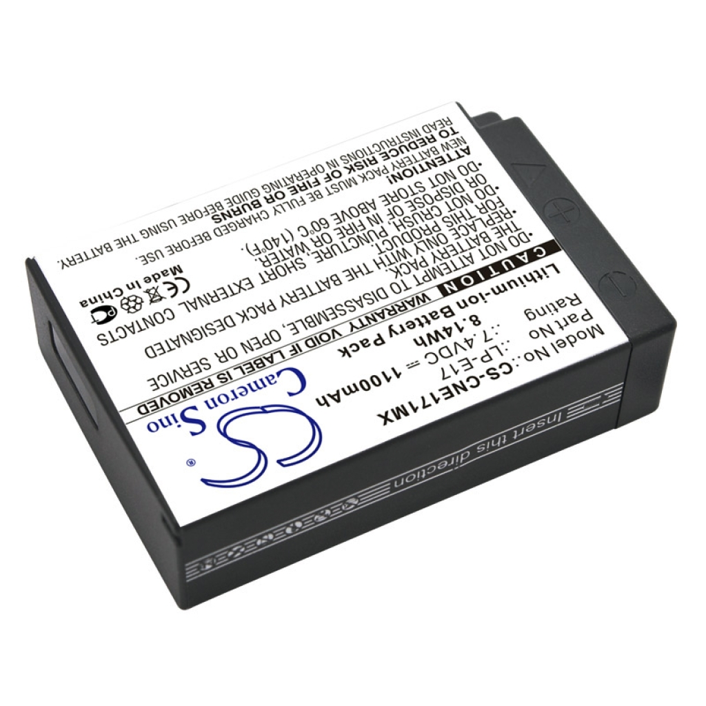 Sostituzione della batteria compatibile per Canon LP-E17