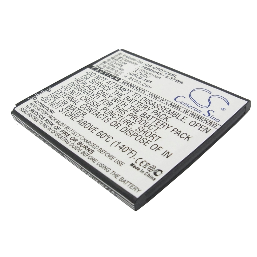 Batterie Batteria del telefono cellulare CS-CPD729SL