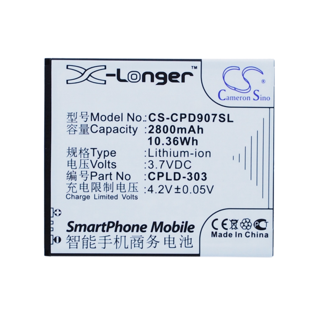 Batterie Batteria del telefono cellulare CS-CPD907SL