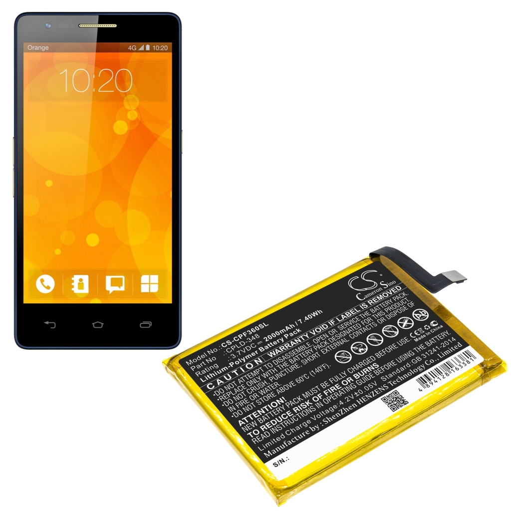 Batteria del telefono cellulare Orange CS-CPF360SL