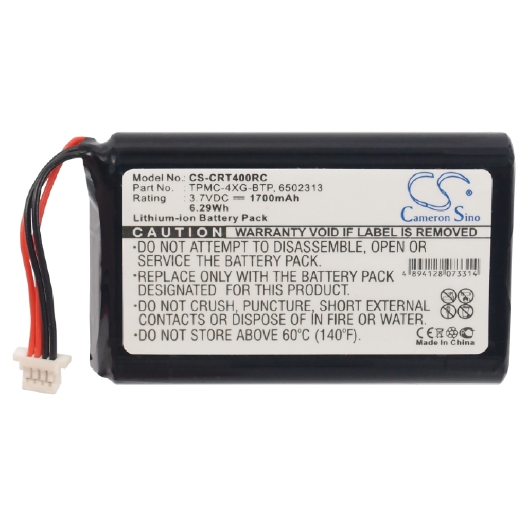 Batteria del telecomando Crestron TPMC-4XG (CS-CRT400RC)